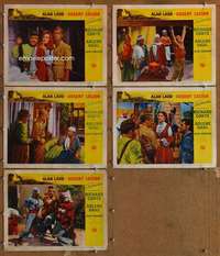 p741 DESERT LEGION 5 movie lobby cards '53 Alan Ladd, Richard Conte