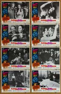 p175 DR JEKYLL & SISTER HYDE 8 movie lobby cards '72 Hammer horror!