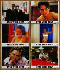 p634 EYES WIDE SHUT 6 movie lobby cards '99 Kubrick, Cruise, Kidman