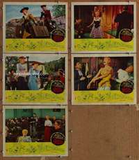 p750 FIRST TRAVELING SALESLADY 5 movie lobby cards '56 Ginger Rogers