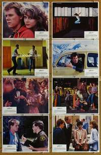 p195 FOOTLOOSE 8 movie lobby cards '84 dancin' Kevin Bacon!