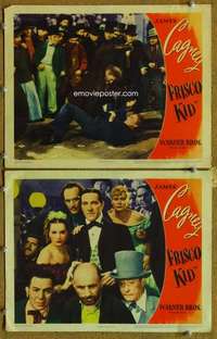 p985 FRISCO KID 2 movie lobby cards R44 James Cagney, Margaret Lindsay