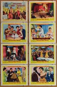 p204 GENTLEMEN MARRY BRUNETTES 8 movie lobby cards '55 Russell, Crain