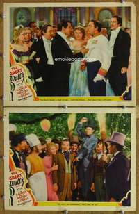 p989 GREAT WALTZ 2 movie lobby cards '38 Luise Rainer, Fernand Gravet