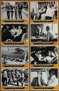 p226 HARRY IN YOUR POCKET 8 movie lobby cards '73 Coburn, Van Devere