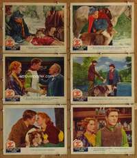p652 HILLS OF HOME 6 movie lobby cards '48 Lassie, Janet Leigh, Gwenn