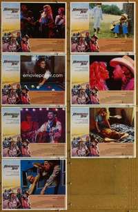 p533 HONEYSUCKLE ROSE 7 movie lobby cards '80 Willie Nelson, Cannon