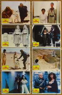 p246 HUMANOID 8 movie lobby cards '79 Richard Kiel, Star Wars rip-off!