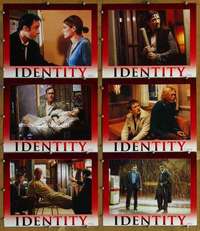 p656 IDENTITY 6 movie lobby cards '03 John Cusack, Ray Liotta, Peet