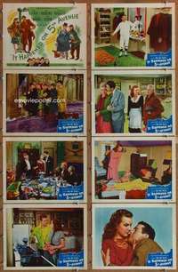 p251 IT HAPPENED ON 5th AVENUE 8 movie lobby cards '46 De Fore, Harding