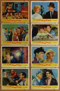p252 IT'S A MAD, MAD, MAD, MAD WORLD 8 movie lobby cards '64 all-star!
