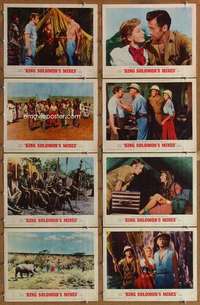 p261 KING SOLOMON'S MINES 8 movie lobby cards R62 Deborah Kerr