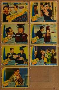 p540 LADY IS WILLING 7 movie lobby cards '42 Marlene Dietrich, MacMurray