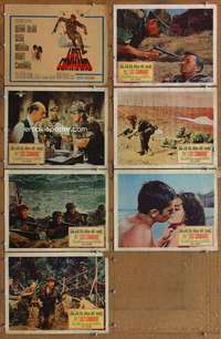 p542 LOST COMMAND 7 movie lobby cards '66 Anthony Quinn, Algeria!
