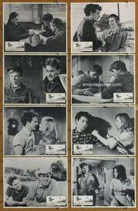 p267 LAST PICTURE SHOW 8 movie lobby cards '71 Bogdonovich, Bridges