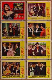 p270 LAW & THE LADY 8 movie lobby cards '51 Greer Garson, Wilding