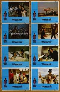 p277 LIVE & LET DIE 8 movie lobby cards '73 Roger Moore as James Bond!