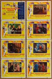 p286 MAGNIFICENT YANKEE 8 movie lobby cards '51 Louis Calhern, Harding
