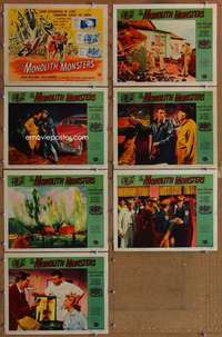 p549 MONOLITH MONSTERS 7 movie lobby cards '57 Reynold Brown art!