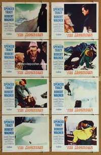 p302 MOUNTAIN 8 movie lobby cards '56 Spencer Tracy, Robert Wagner