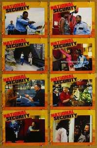 p307 NATIONAL SECURITY 8 movie lobby cards '03 Martin Lawrence