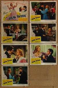 p554 NEW WINE 7 movie lobby cards '41 Ilona Massey, Alan Curtis