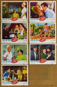 p557 NOT WITH MY WIFE YOU DON'T 7 movie lobby cards '66 Curtis, Lisi