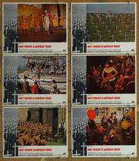 p674 OH WHAT A LOVELY WAR 6 movie lobby cards '69 Dirk Bogarde, Calvert