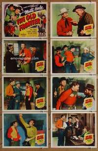 p315 OLD FRONTIER 8 movie lobby cards '50 fast-action Monte Hale!