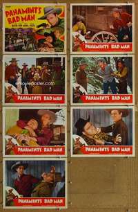 p558 PANAMINT'S BAD MAN 7 movie lobby cards R40s Smith Ballew, Daw