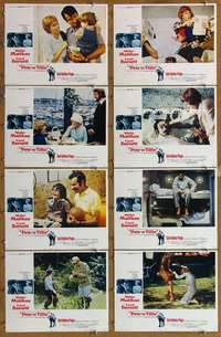 p332 PETE 'N' TILLIE 8 movie lobby cards '73 Walter Matthau, Burnett