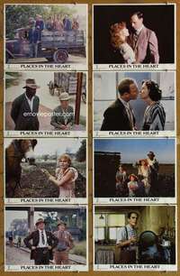 p337 PLACES IN THE HEART 8 movie lobby cards '84 Sally Field, Harris