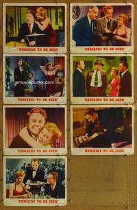 p566 REMAINS TO BE SEEN 7 movie lobby cards '53 June Allyson, Johnson
