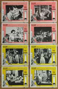 p372 ROMAN HOLIDAY 8 movie lobby cards R60s Audrey Hepburn, Peck