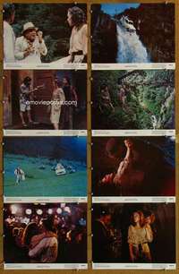 p373 ROMANCING THE STONE 8 color 11x14 movie stills '84 Zemeckis