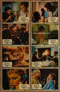 p374 ROSEMARY'S BABY 8 movie lobby cards '68 Polanski, Mia Farrow