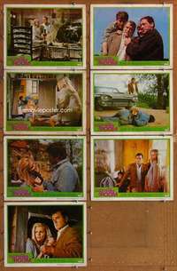 p575 SHUTTERED ROOM 7 movie lobby cards '66 Gig Young, Carol Lynley