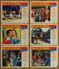 p701 SON OF ALI BABA 6 movie lobby cards '52 Tony Curtis, Piper Laurie