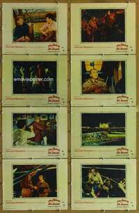 p412 SPIRIT OF ST LOUIS 8 movie lobby cards '57 Jimmy Stewart, Wilder