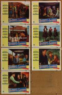 p580 STREETS OF LAREDO 7 movie lobby cards '49 William Holden