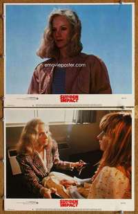 s040 SUDDEN IMPACT 2 movie lobby cards '83 Sondra Locke, Clint Eastwood