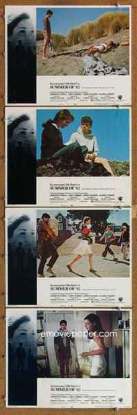 p885 SUMMER OF '42 4 movie lobby cards '71 classic Jennifer O'Neill!