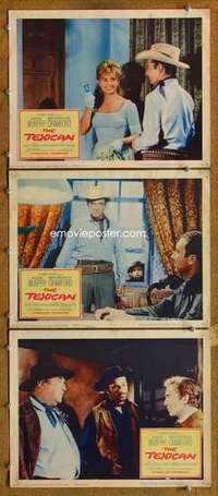 p944 TEXICAN 3 movie lobby cards '66 Audie Murphy, Broderick Crawford