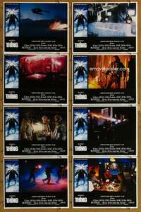 p435 THING 8 movie lobby cards '82 John Carpenter, Kurt Russell