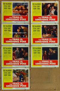 p591 TRAIL OF THE LONESOME PINE 7 movie lobby cards R55 Sidney