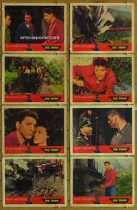 p443 TRAIN 8 movie lobby cards '65 Burt Lancaster, John Frankenheimer