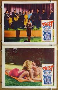 s049 TWIST AROUND THE CLOCK 2 movie lobby cards '62 early rock & roll!