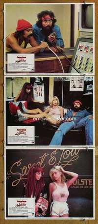 p947 UP IN SMOKE 3 movie lobby cards '78 Cheech & Chong drug classic!