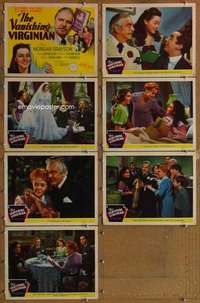 p601 VANISHING VIRGINIAN 7 movie lobby cards '41 Frank Morgan, Grayson