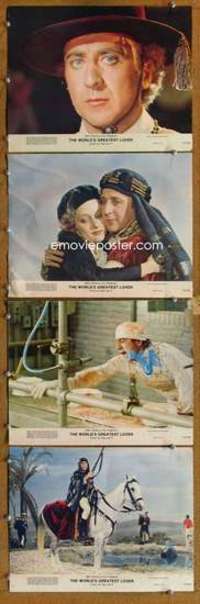 p904 WORLD'S GREATEST LOVER 4 color 11x14 movie stills '77 Gene Wilder